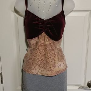 Vintage velvet tank top